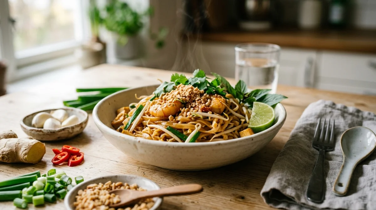 Réussir des nouilles thaïes sautées à la sauce épicée