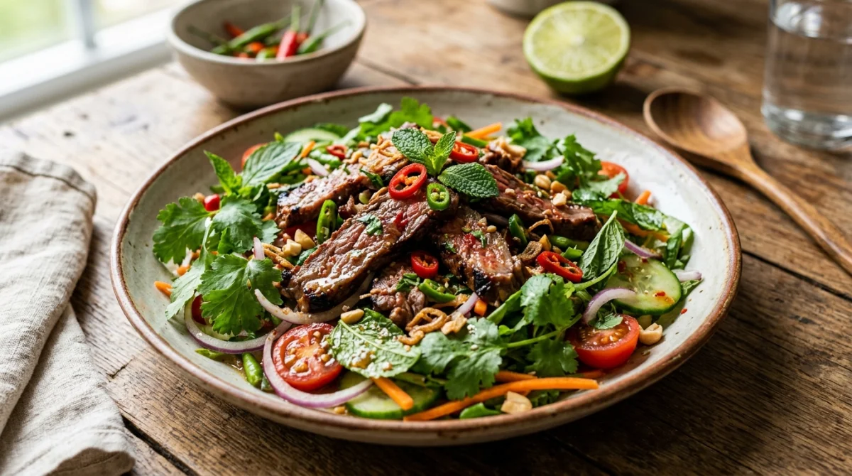 salade thai boeuf