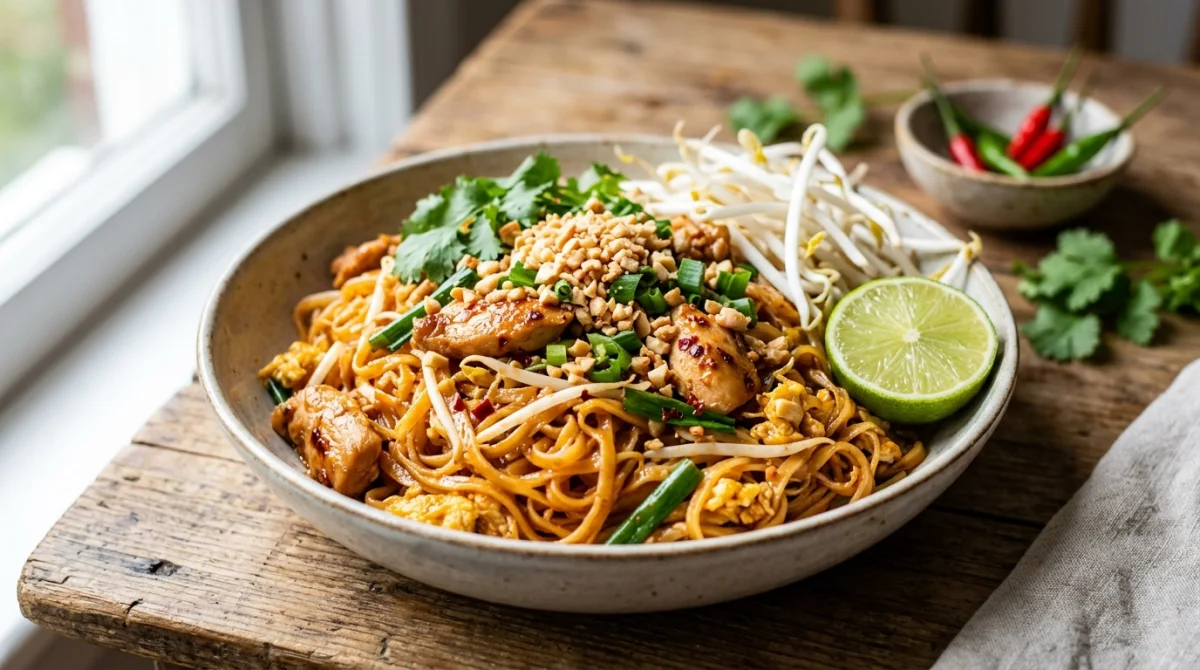 pad thai poulet