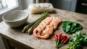 Soupe thaï aux crevettes facile et parfumée