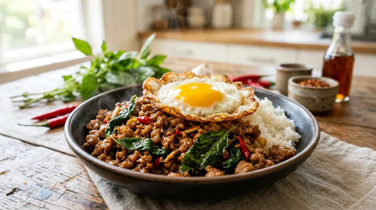 porc au basilic thai
