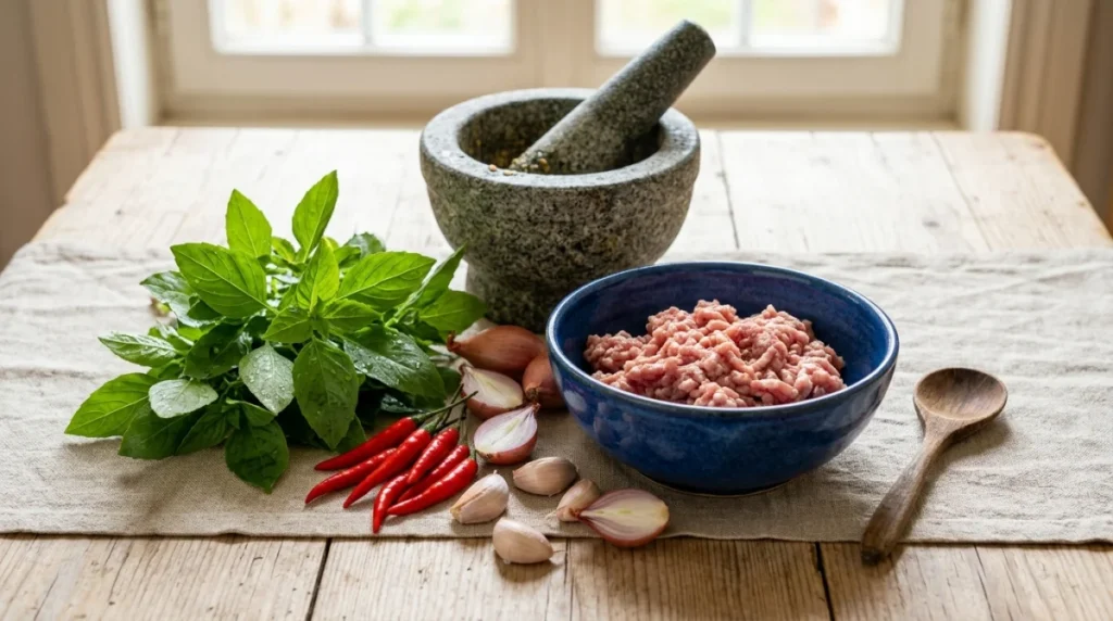 porc au basilic thai