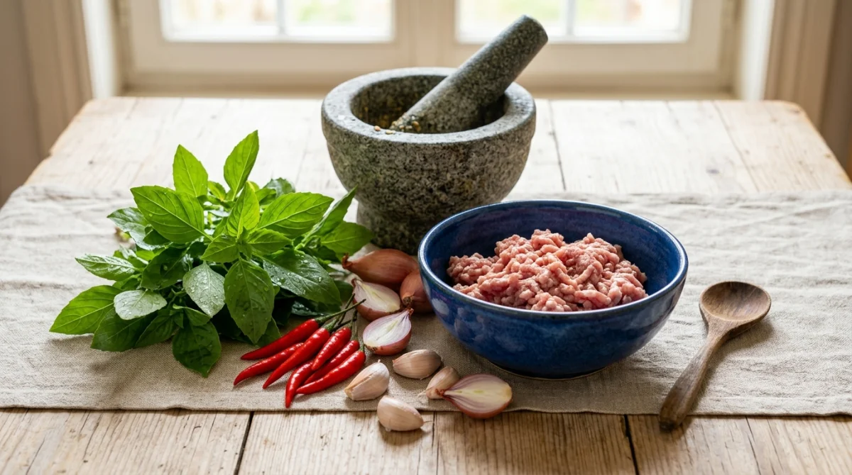 porc au basilic thai